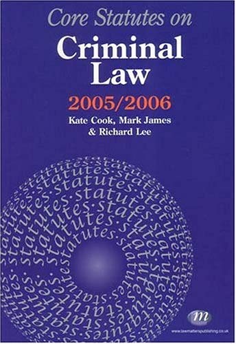 9781846410086: Core Statutes on Criminal Law