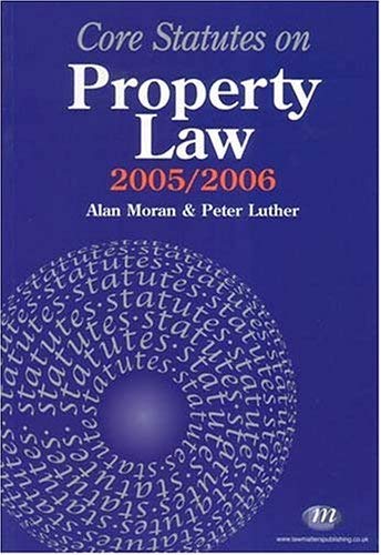 9781846410109: Core Statutes on Property Law 2005-06