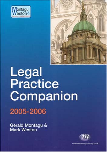 Beispielbild fr The Legal Practice Companion 2005-6 (LPC Companions) zum Verkauf von WeBuyBooks