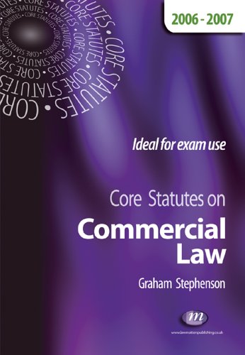 Beispielbild fr Core Statutes on Commercial and Consumer Law 2006-07 (Core Statutes 2006-07) zum Verkauf von AwesomeBooks