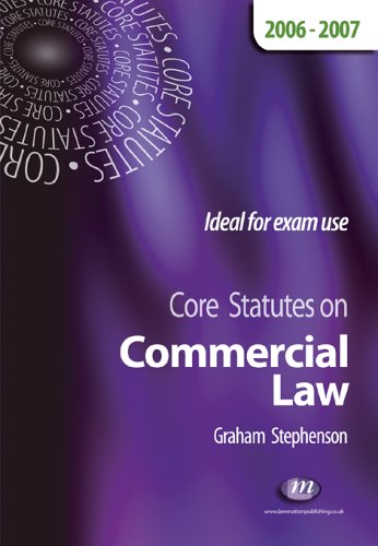 Stock image for Core Statutes on Commercial and Consumer Law 2006-07 (Core Statutes 2006-07) for sale by AwesomeBooks