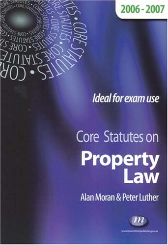 Beispielbild fr Core Statutes on Property Law zum Verkauf von Anybook.com