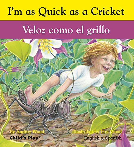 9781846434068: Quick as a Cricket dual language English/Spanish board book 160 x 145mm (grey board version) (Child's Play Library)