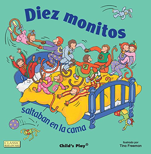 Imagen de archivo de Diez Monitos Saltaban en la Cama = Ten Little Monkeys Jumping on the Bed a la venta por ThriftBooks-Atlanta
