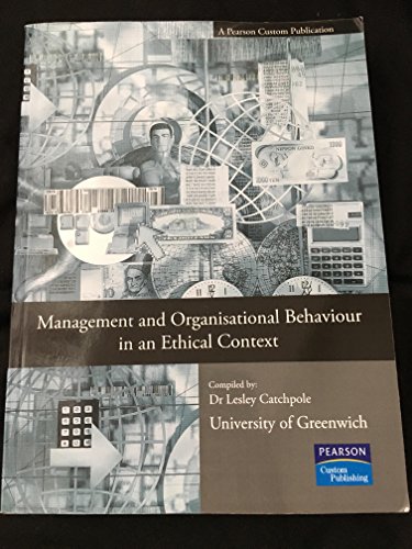 Stock image for Management and Organisational Behaviour in an Ethical Context for sale by Phatpocket Limited