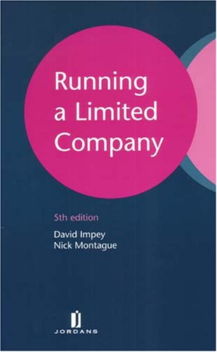 9781846610103: Running a Limited Company