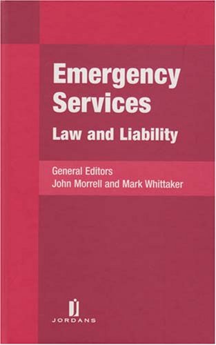 Stock image for Emergency Services: Law And Liability for sale by Phatpocket Limited