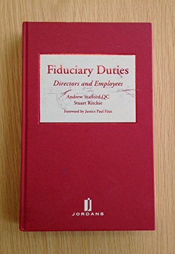Imagen de archivo de Fiduciary Duties: Directors and Employees a la venta por Cambridge Rare Books