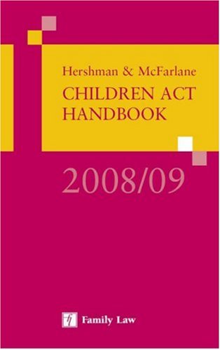 Stock image for Hershman & McFarlane Children Act Handbook for sale by AwesomeBooks