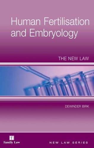 Stock image for Human Fertilisation and Embryology: The New Law (Jordans New Law) for sale by WorldofBooks