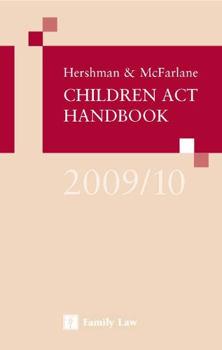 Beispielbild fr Hershman and McFarlane Children Act Handbook 2009/2010 zum Verkauf von Reuseabook