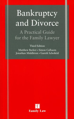 Beispielbild fr Bankruptcy and Divorce: A Practical Guide for the Family Lawyer zum Verkauf von Anybook.com