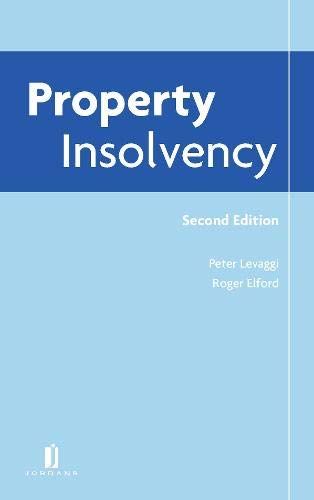Property Insolvency (9781846615474) by Levaggi, Peter; Elford, Roger