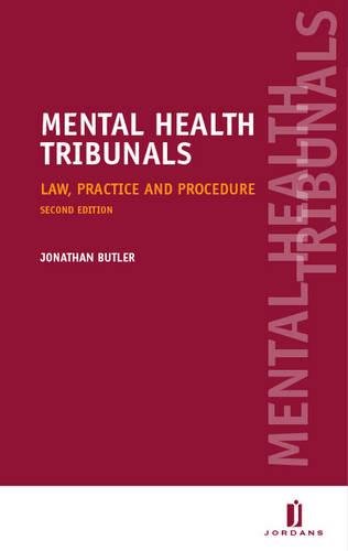 Beispielbild fr Mental Health Tribunals: Law, Practice and Procedure zum Verkauf von AwesomeBooks