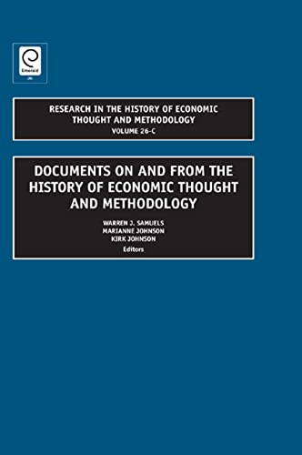 Beispielbild fr Documents on and from the History of Economic Thought and Methodology zum Verkauf von Blackwell's