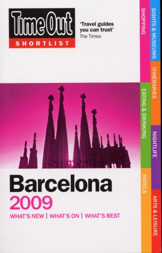 Beispielbild fr Time Out Shortlist Barcelona 2009 zum Verkauf von WorldofBooks