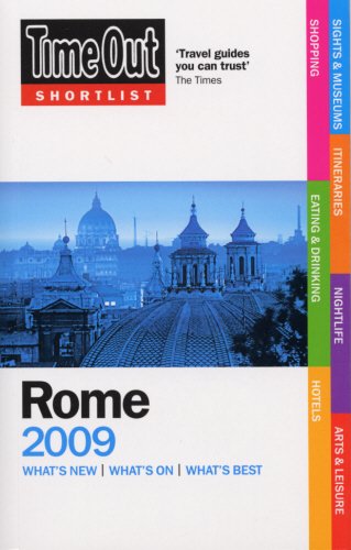 9781846701061: Time Out Shortlist Rome 2009 [Lingua Inglese]