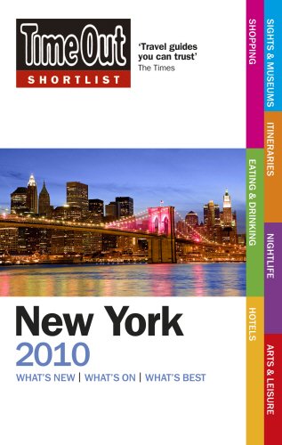 Beispielbild fr Time Out Shortlist New York 2010 zum Verkauf von AwesomeBooks