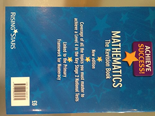 Imagen de archivo de Achieve Success! 'Mathematics The Revision Book' For National Test success at Year 6! a la venta por AwesomeBooks