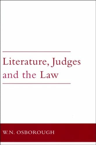 9781846820793: Literature, Judges and the Law