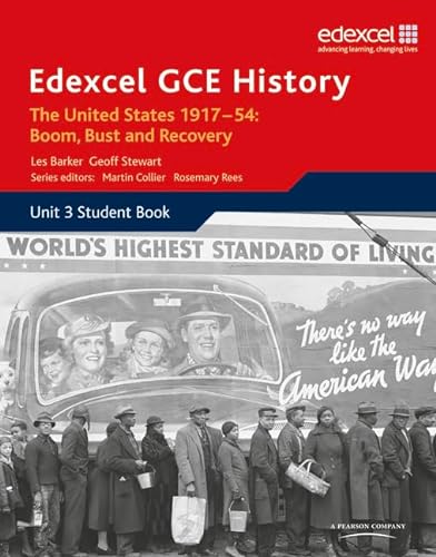Edexcel Gce History - A2: The United States, 1917-54: Boom Bust and Recovery: Unit 3 Option C2 (9781846905087) by Rees, Martin