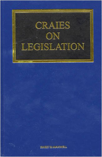 9781847031389: Craies on Legislation