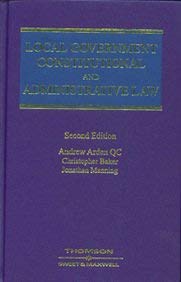 Local Government Constitutional and Administrative Law (9781847031853) by Andrew Arden Qc