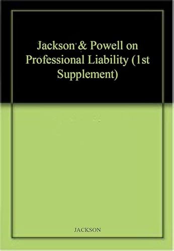 9781847031945: Jackson and Powell on Professional Liability