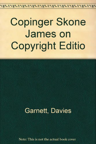 Stock image for Copinger and Skone James on Copyright for sale by Better World Books Ltd