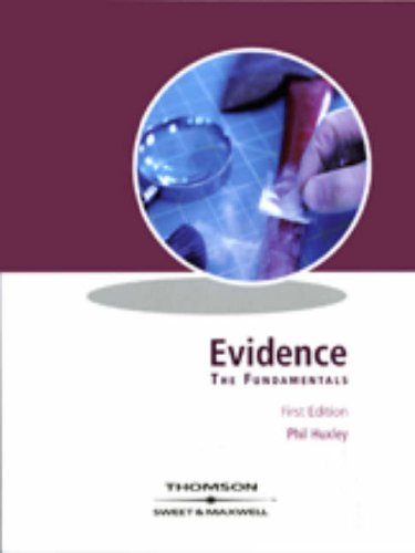 Evidence (9781847034168) by Phil Huxley