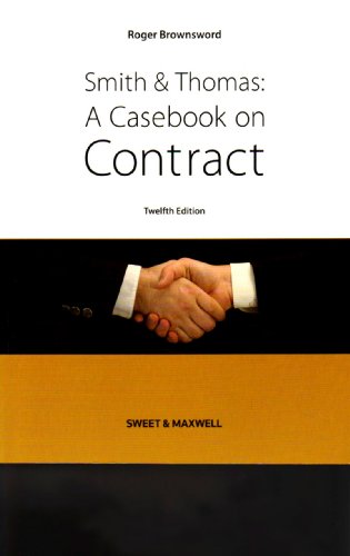 Beispielbild fr Smith & Thomas: A Casebook on Contract zum Verkauf von WorldofBooks