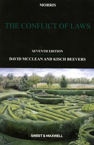 Beispielbild fr Morris the Conflict of Laws zum Verkauf von MusicMagpie