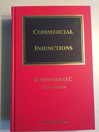 9781847036131: Commercial Injunctions