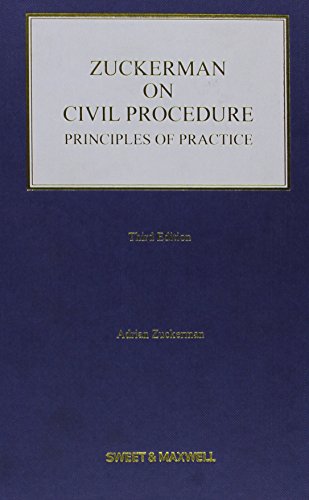 9781847039606: Zuckerman on Civil Procedure: Principles of Practice