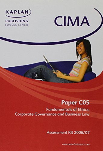 9781847101716: Paper Co5 Assessment Kit Fundament Ethic (Cima)