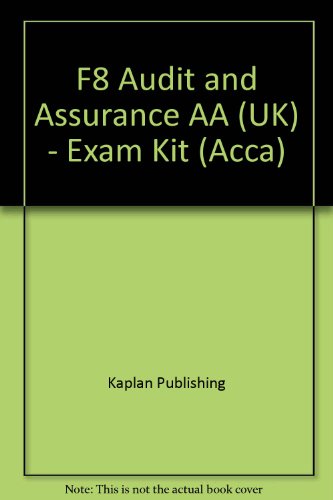 Beispielbild fr F8 Audit and Assurance AA (UK) - Exam Kit (Acca) zum Verkauf von AwesomeBooks