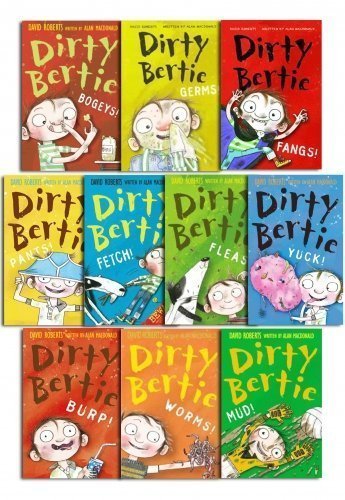 Stock image for Dirty Bertie - Series 1 - David Roberts 10 Books Collection Set (Fangs, Fetch, Germs, Mud, Bogeys, Yuck, Burp, Pants, Fleas, Worms) for sale by Book Deals