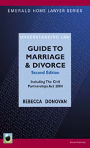 Stock image for Guide to Marriage and Divorce - 2 Ed: Emerlad Home Lawyer for sale by Reuseabook