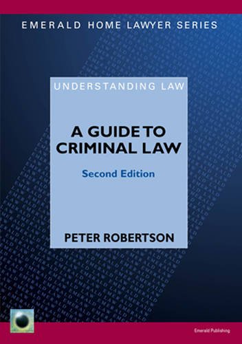 9781847161475: A Guide To Criminal Law: Second Edition