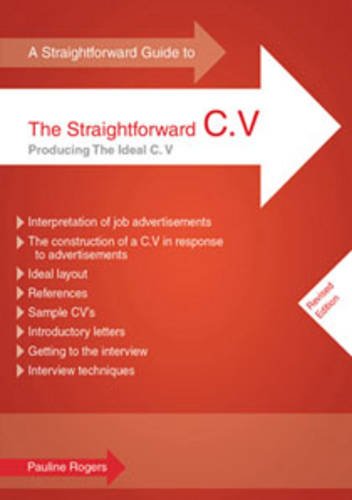 Beispielbild fr Straightforward Guide to the Straightforward C.V., A zum Verkauf von Bestsellersuk