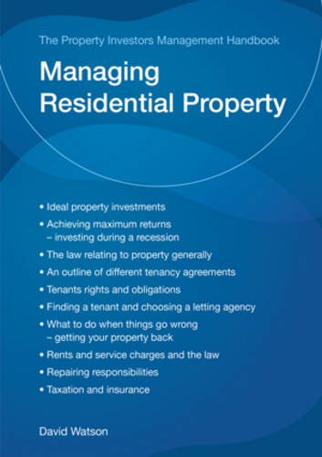 Property Investors Management Handbook: Managing Residential Property (9781847162298) by David Watson