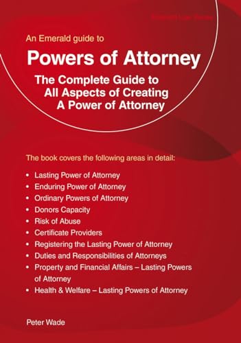 Beispielbild fr Powers of Attorney (Emerald Guides) zum Verkauf von WeBuyBooks