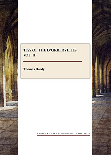 Stock image for Tess of the d'Urbervilles vol. II for sale by GF Books, Inc.