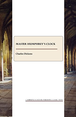 9781847188885: Master Humphrey's Clock (Cambridge Scholars Publishing Classics Texts)