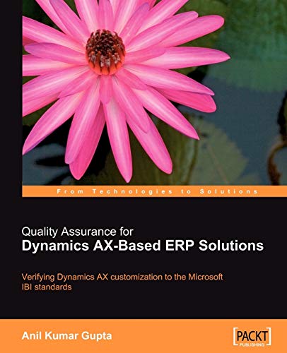 9781847192912: Quality Assurance for Dynamics AX-Based ERP Solutions