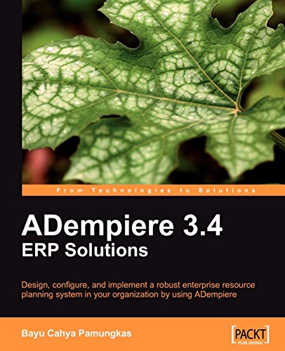 Beispielbild fr Adempiere 3.4 Erp Solutions zum Verkauf von Chiron Media