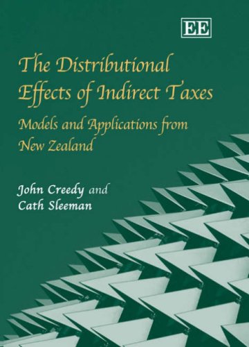 9781847200426: The Distributional Effects of Indirect Taxes: Models and Applications from New Zealand