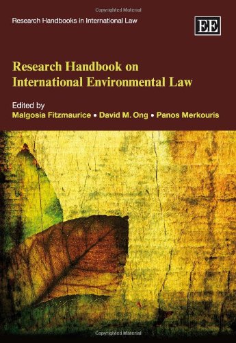 Beispielbild fr Research handbook on international environmental law. zum Verkauf von Kloof Booksellers & Scientia Verlag