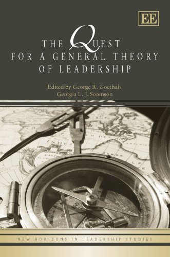 Stock image for The Quest for a General Theory of Leadership (New Horizons in Leadership Studies Series) for sale by HPB-Red