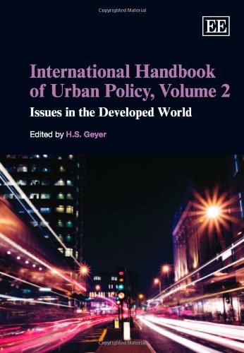 Imagen de archivo de International Handbook of Urban Policy, Volume 2. Issues in the Developed World a la venta por BOOKWEST